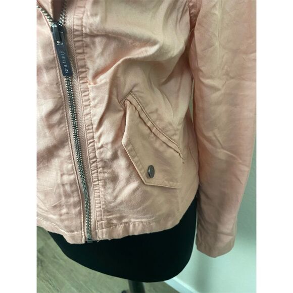 Sanctuary Anthropologie Moto Jacket Size L Blush Pink Zip Casual NWT 2011 - Picture 3 of 13